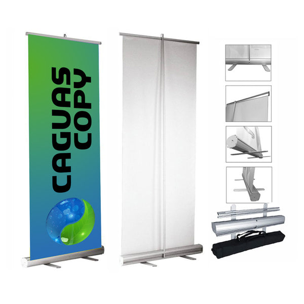 Roll Up Banner retractable 2.75'x6.5'